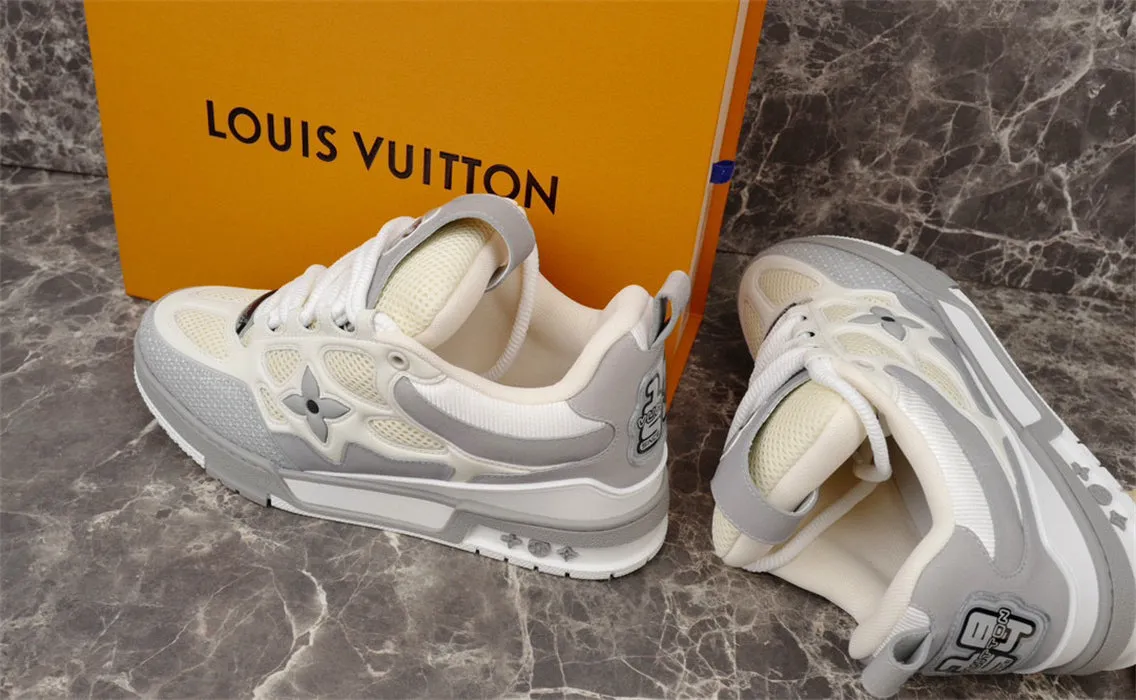 LV GREY Efficient returns Quick turnaround LOUIS SKATE SNEAKER VUITTON