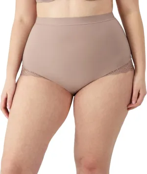 Maidenform Women's Shapewear Underwear, Tummy Control Shapewear Panties, Eco Lace Firm Control Shaping Brief, Mid Rise
