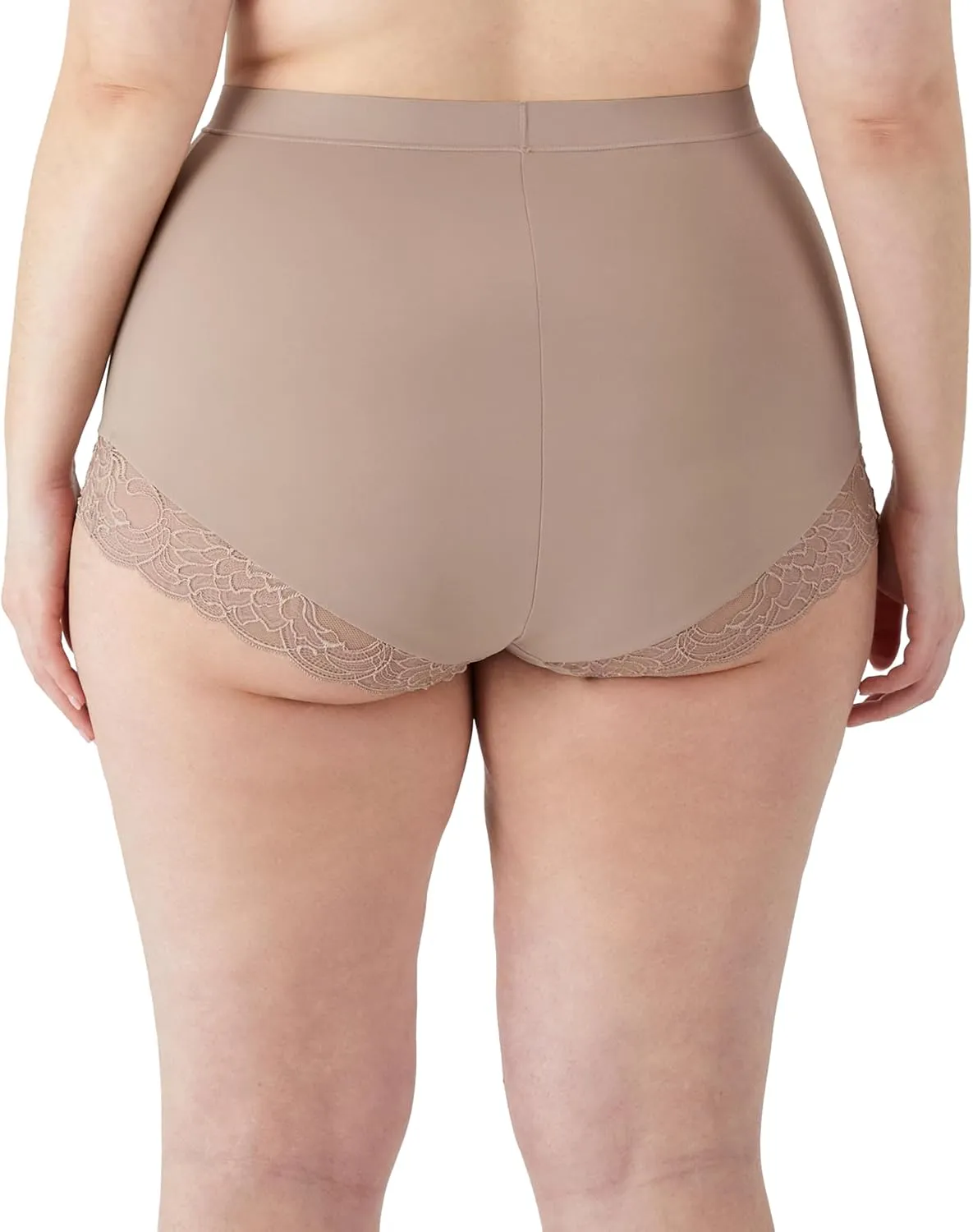 Maidenform Women's Shapewear Underwear, Tummy Control Shapewear Panties, Eco Lace Firm Control Shaping Brief, Mid Rise