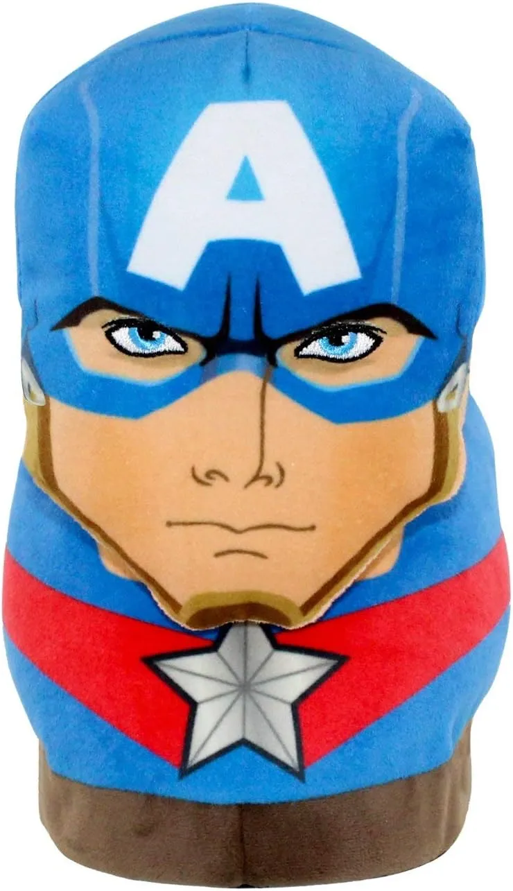 Marvel Slippers from Happy Feet - Officially Licensed Slippers for Kids & Adults - Superhero Character Slippers for Boys, Girls, Men, & Women - Happy Feet Mens & Womens Fluffy Slippers