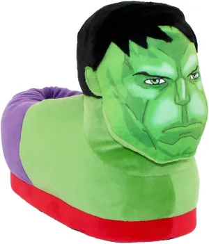 Marvel Slippers from Happy Feet - Officially Licensed Slippers for Kids & Adults - Superhero Character Slippers for Boys, Girls, Men, & Women - Happy Feet Mens & Womens Fluffy Slippers