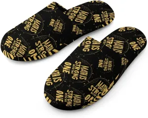 Math Is Strong With This One Cotton Slippers Fashion Slip on House Shoes Lightweight Slipper for Men