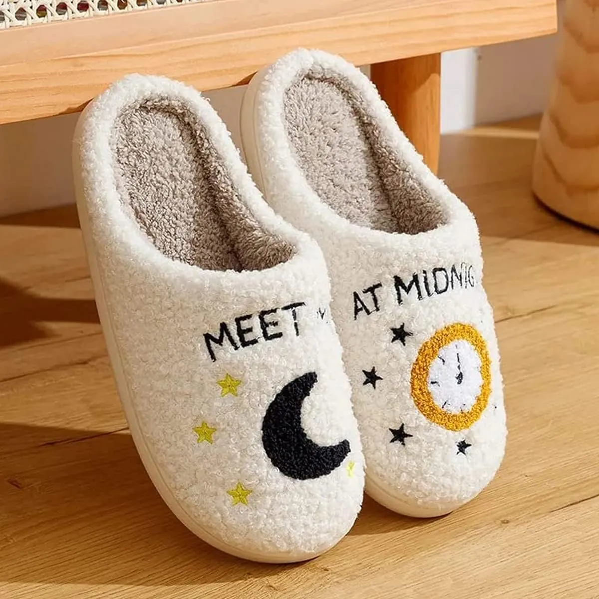 Meet Me At Midnight Merch Slippers For Women Men Cartoon Fuzzy Slippers Winter Cozy Soft For Indoor Outdoor Slippers