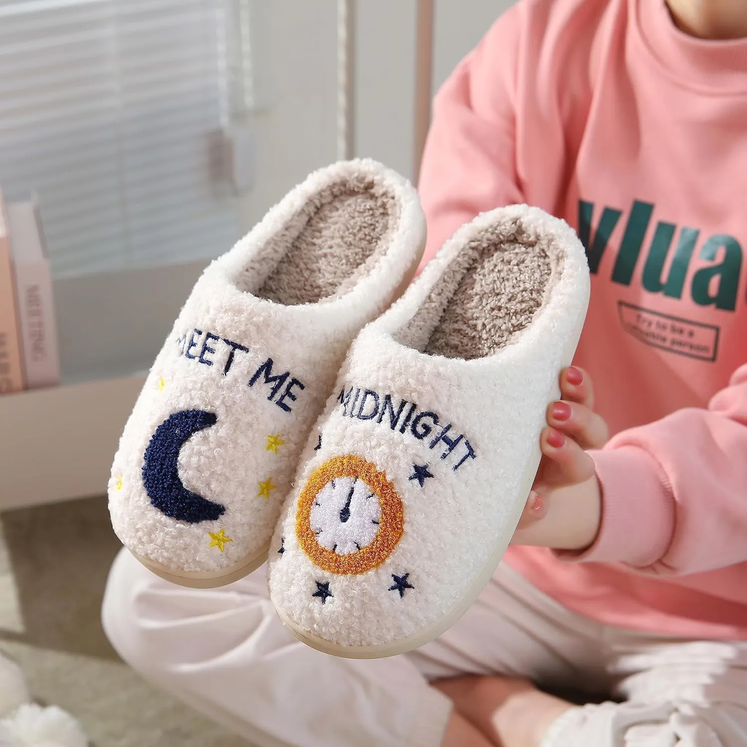 Meet Me At Midnight Merch Slippers For Women Men Cartoon Fuzzy Slippers Winter Cozy Soft For Indoor Outdoor Slippers