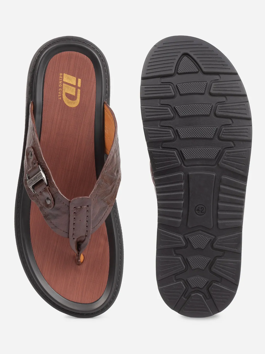 Men's Brown Thong Sandal (ID4241)