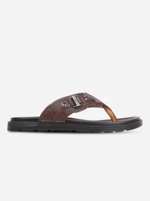 Men's Brown Thong Sandal (ID4241)