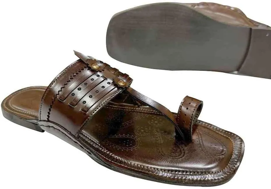 Men's Kolhapuri Chappals Ethnic Slippers For Men Traditional Kolhapuri Sandals Casual Flip Flops For Men