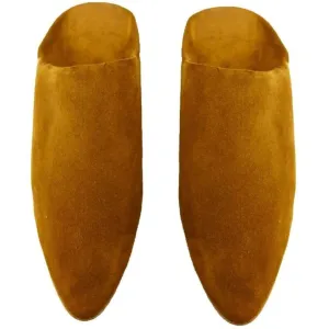 Men's Moroccan Slipper in Suede Camel