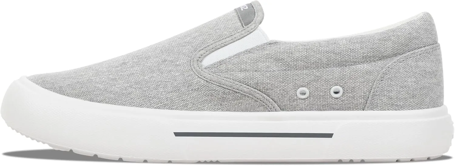 Men's Sunwashed Slip-On Fishing Shoes | Water-Repellent, Pre-Shrunk Nylon/Cotton Blend | Arch Support, Padded Collar, & Sneaker Platform