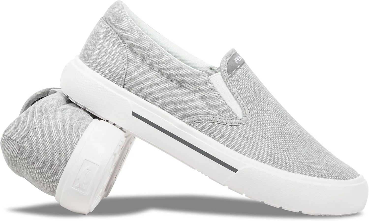 Men's Sunwashed Slip-On Fishing Shoes | Water-Repellent, Pre-Shrunk Nylon/Cotton Blend | Arch Support, Padded Collar, & Sneaker Platform