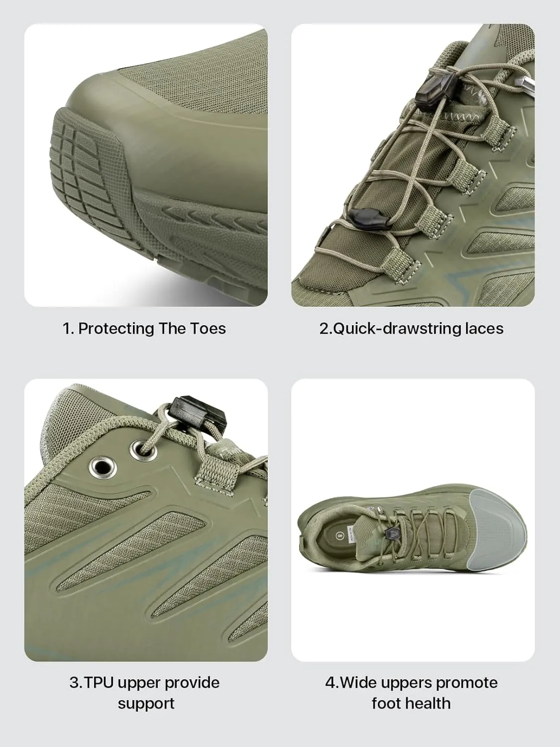 Men's Trail Running Shoes for Hiking Walking Cross Training Shoes with Arch Support Anti-Slip Lightweight Wide Width Sneakers