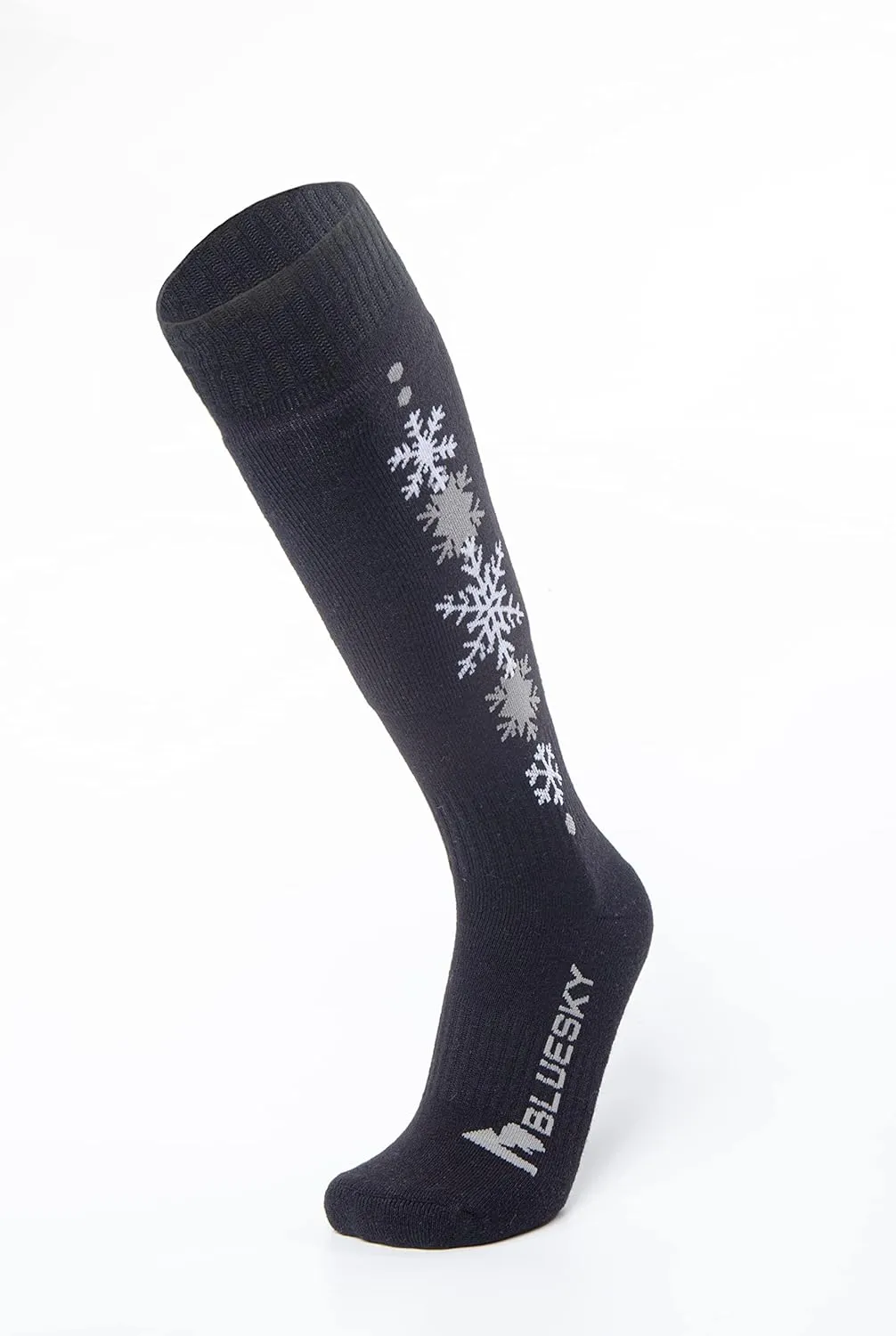 Merino Wool Ski Socks/Hiking Socks for Men&Women, Snowflake