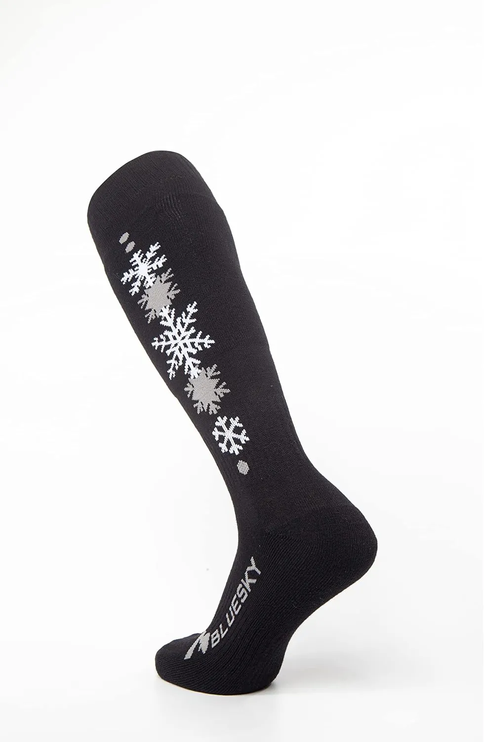 Merino Wool Ski Socks/Hiking Socks for Men&Women, Snowflake