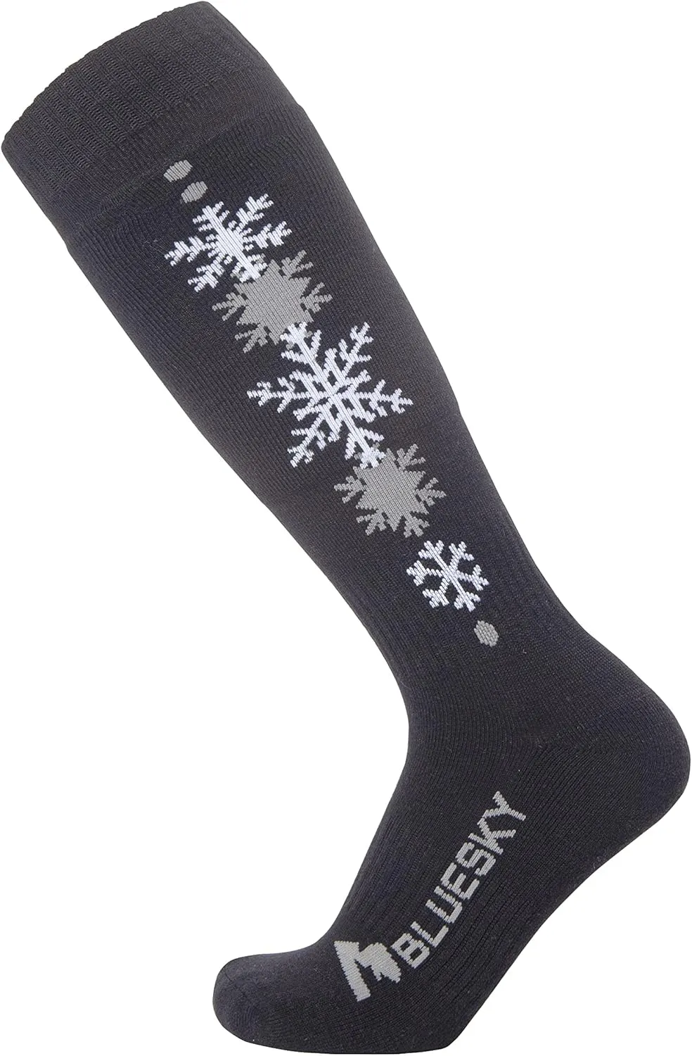 Merino Wool Ski Socks/Hiking Socks for Men&Women, Snowflake
