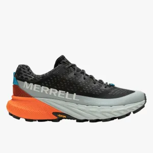 Merrell Mens Agility Peak 5 Sneaker Black Tangerine