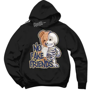 Method of Make Midnight Navy Metallic Gold 1s Sneaker Hoodie No Fake Friends Graphic