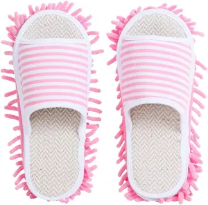 Microfiber Slippers Floor Cleaning Mop House Dust Detachable Mopping Shoes Cleaning Tool Unisex Open Toe