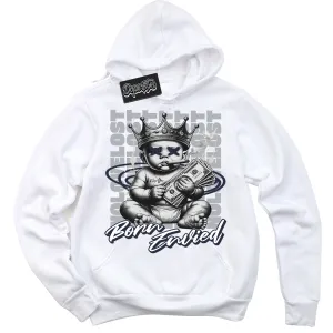 Midnight Navy 3s Sneaker Hoodie Born Envied Graphic