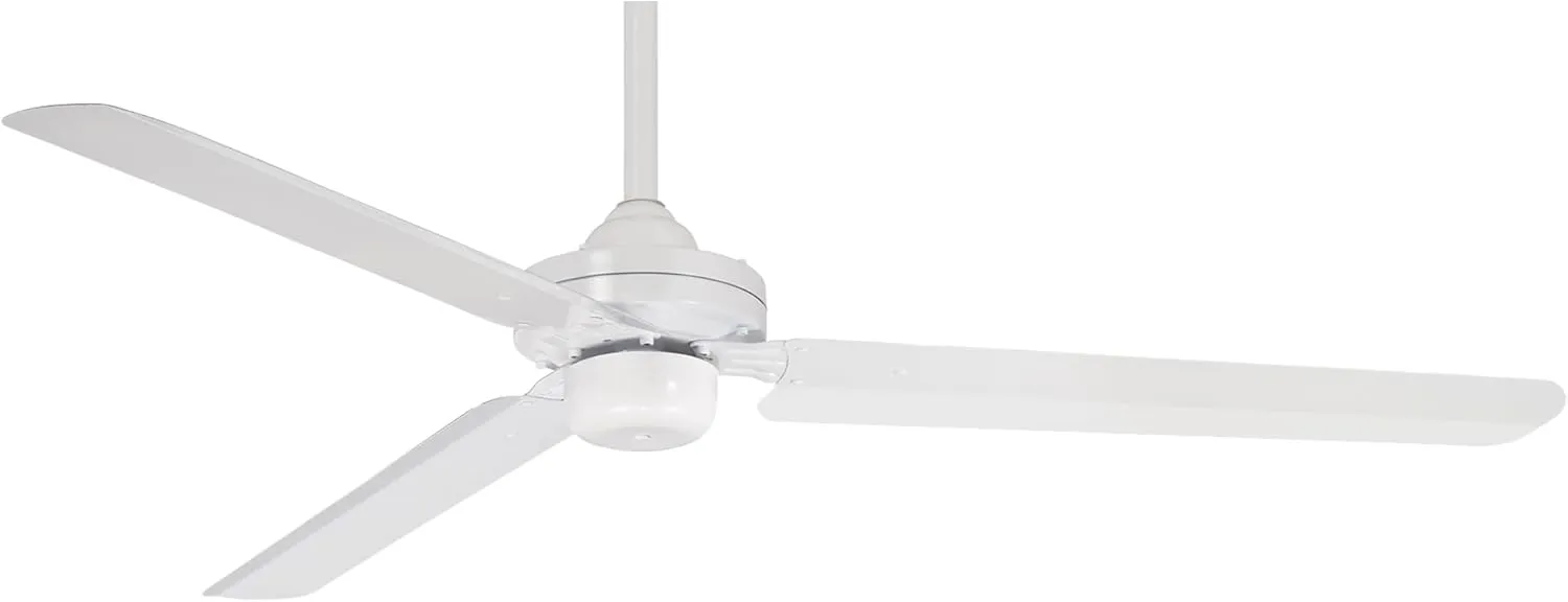 MINKA-AIRE F729-WHF Steal 54 Inch 3 Blade Ceiling Fan in Flat White Finish