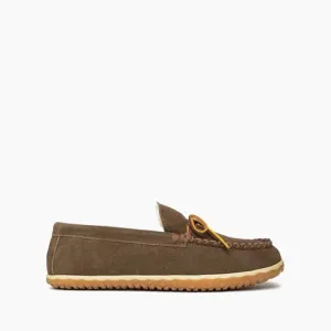 Minnetonka Men's 8-13w Berber Lined Tomm Slipper Autumn Brown