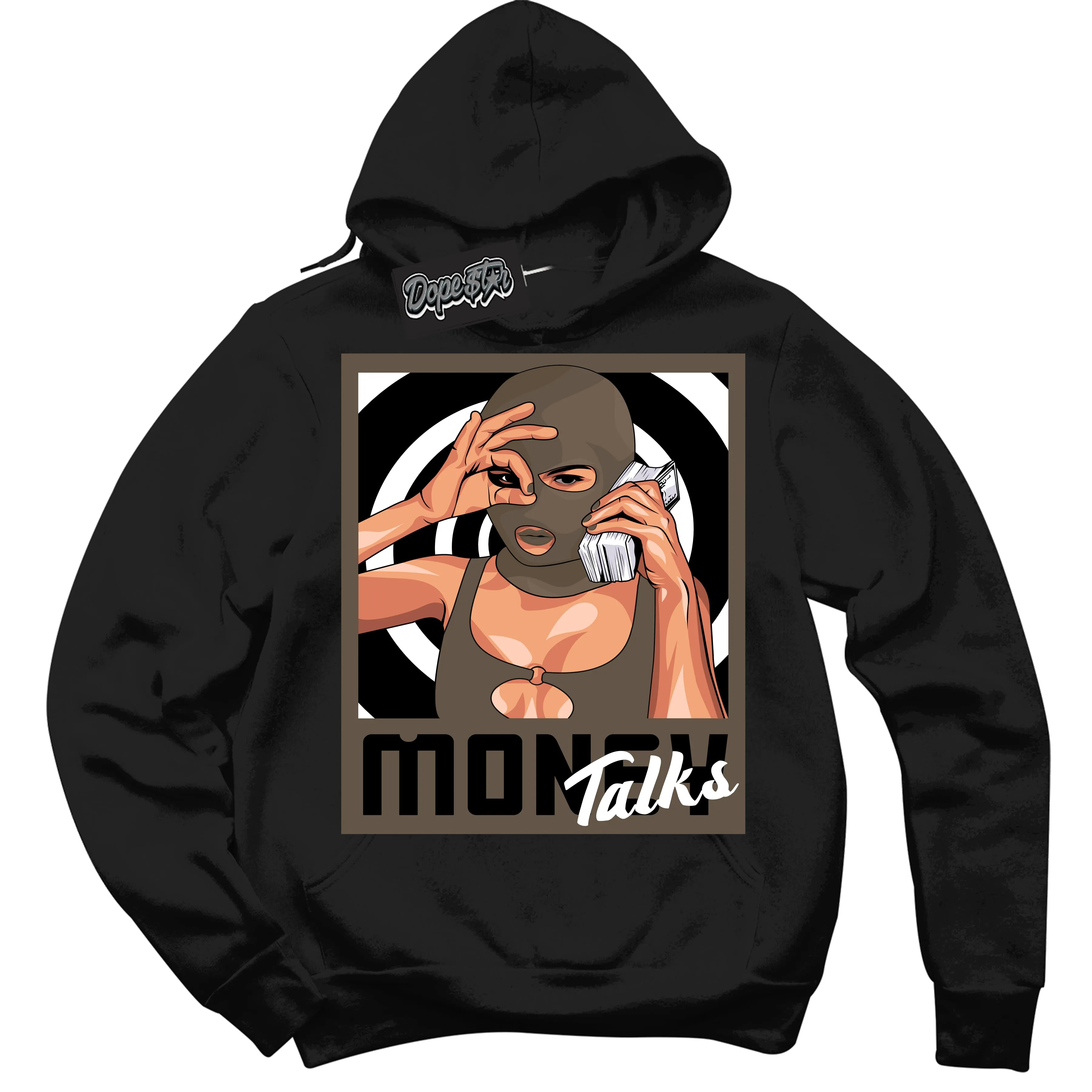 Mocha Palomino 1s Sneaker Hoodie Money Talks Graphic