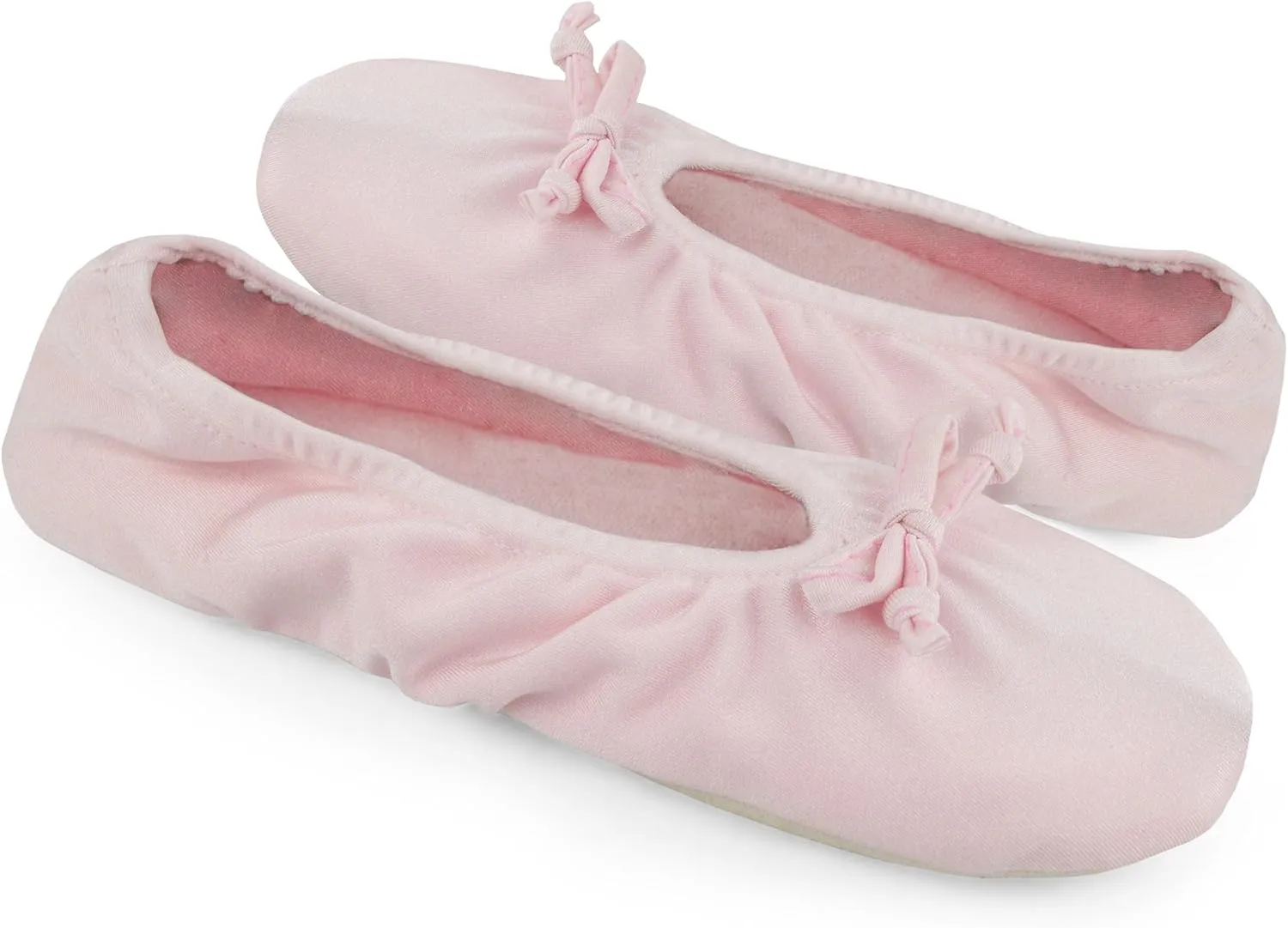 MUK LUKS Women's Stretch Satin Ballerina Slipper