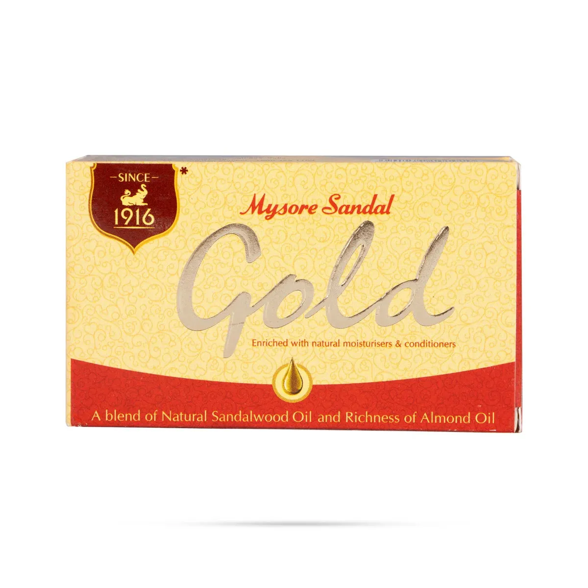 Mysore Sandal Gold Soap - 125 Gms | Natural Moisturisers & Conditioners/ Bathing Soap/ Herbal Soap