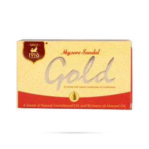 Mysore Sandal Gold Soap - 125 Gms | Natural Moisturisers & Conditioners/ Bathing Soap/ Herbal Soap