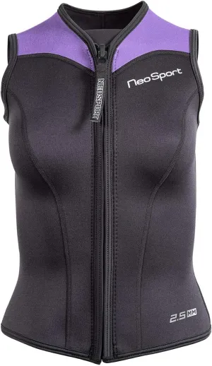 Neo Sport Men’s and Women’s Front Zipper Wetsuit Vest - 2.5mm -4-Way Stretch Neoprene - 50  UV SHIELD