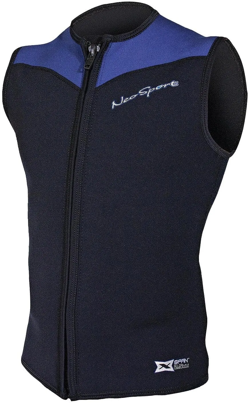 Neo Sport Men’s and Women’s Front Zipper Wetsuit Vest - 2.5mm -4-Way Stretch Neoprene - 50  UV SHIELD