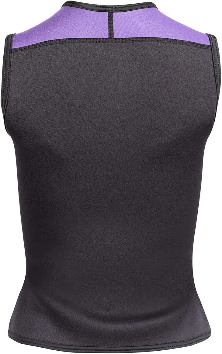 Neo Sport Men’s and Women’s Front Zipper Wetsuit Vest - 2.5mm -4-Way Stretch Neoprene - 50  UV SHIELD