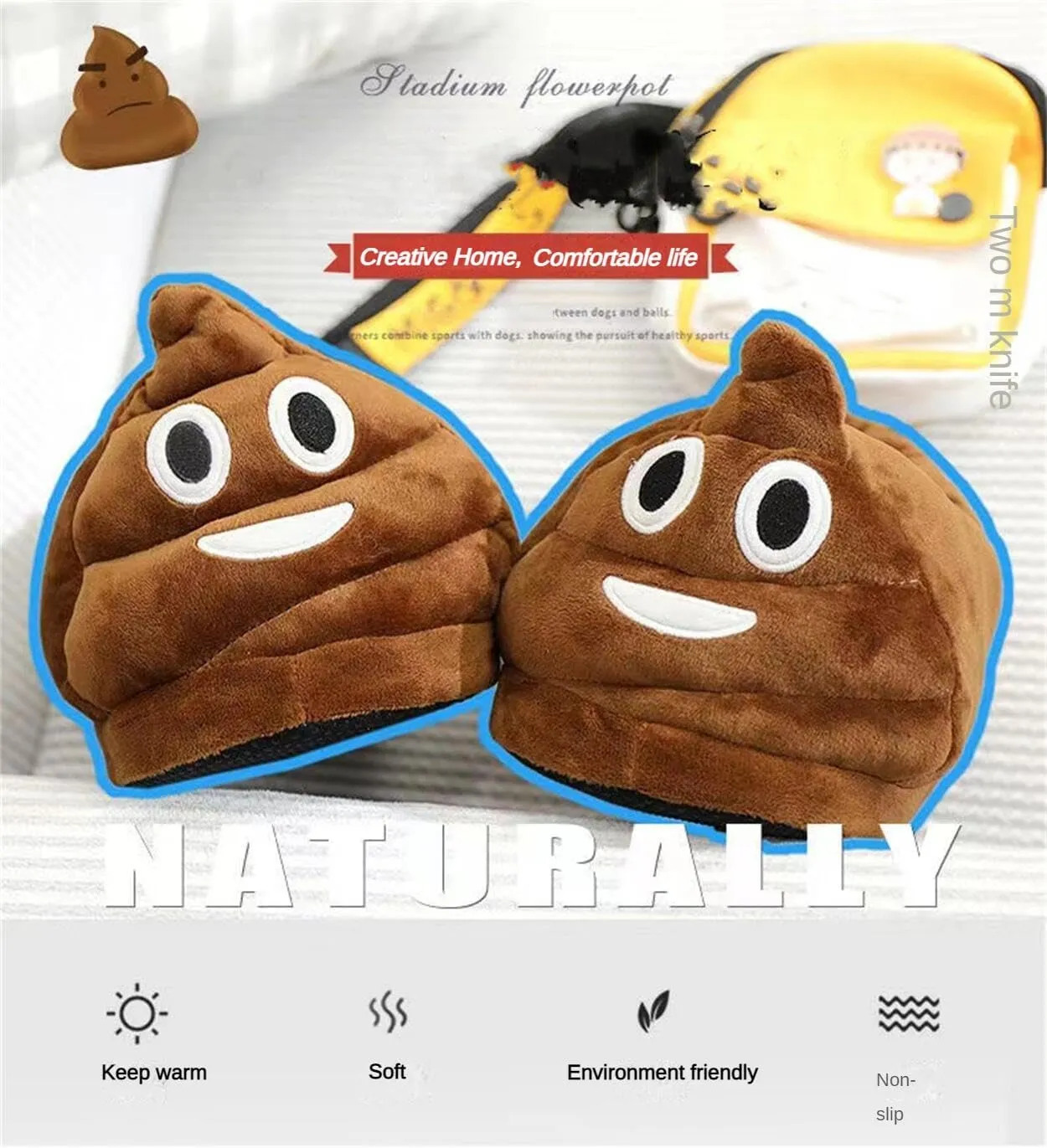 Nevka Winter Warmth with Style Cotton Slipper featuring Cute Emoji Memes Design Perfect Match for Cozy Days Non-slip Comfort