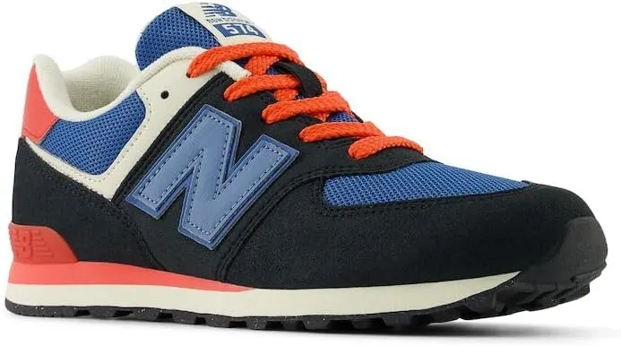 New Balance Unisex-Child 574 V1 Varsity Suede Lace-up Sneaker