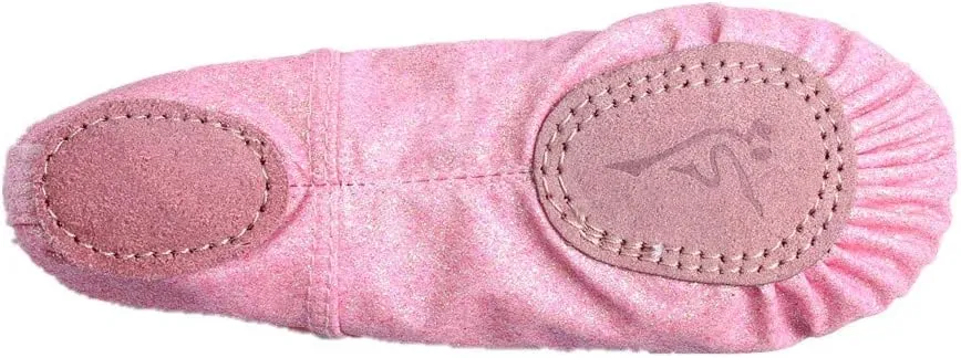 Nexete Ballet Dance Shoes Split-Sole Slipper Flats Ballet Dance PU Leather Shoes for Toddler Girl Kid Women
