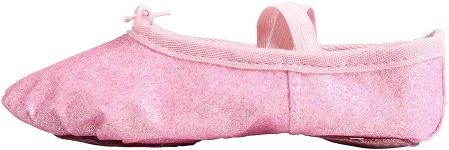 Nexete Ballet Dance Shoes Split-Sole Slipper Flats Ballet Dance PU Leather Shoes for Toddler Girl Kid Women