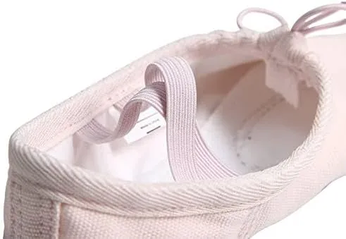 Nexete Women Canvas Ballet Dance Shoes Yoga Gymnastics Leather Split-Sole Slipper Flate Shoes for Women
