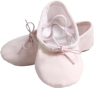 Nexete Women Canvas Ballet Dance Shoes Yoga Gymnastics Leather Split-Sole Slipper Flate Shoes for Women