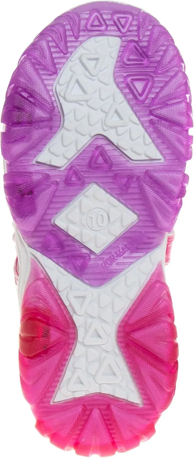 Nickelodeon Girls Paw Patrol Light Up Shoes- Summer Sandals- kids water shoes - Skye Everest Beach Adjustable Strap Closed Open Toe Outdoor Sport hero Character Lights (Toddler/Little Kid)
