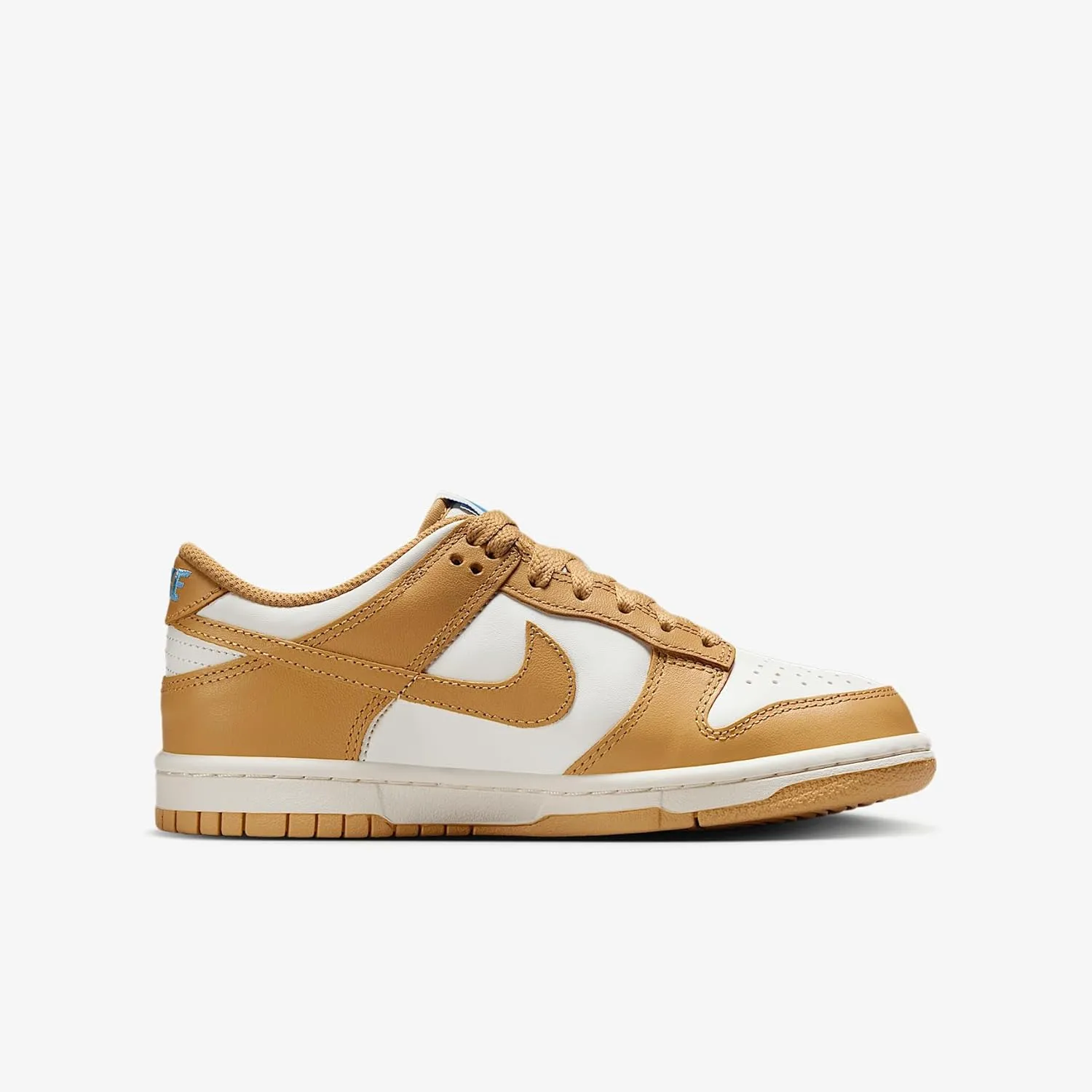 Nike Dunk Low Big Kids' Shoes (FB9109-700, Honeycomb/Sail/University Blue/Honeycomb)