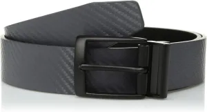 Nike Men's Carbon Fiber-Texture Reversible Belt