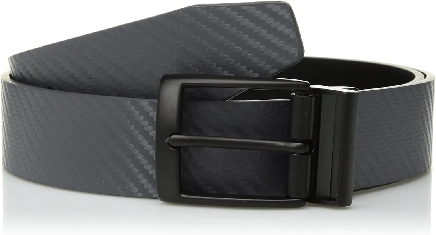 Nike Men's Carbon Fiber-Texture Reversible Belt