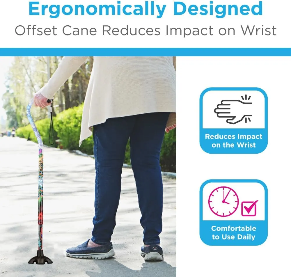 NOVA Walking Quad Cane for Men and Women, Self Standing