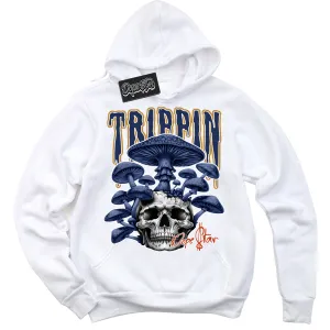 Orange Label Navy Gum Dunk Sneaker Hoodie Trippin Graphic