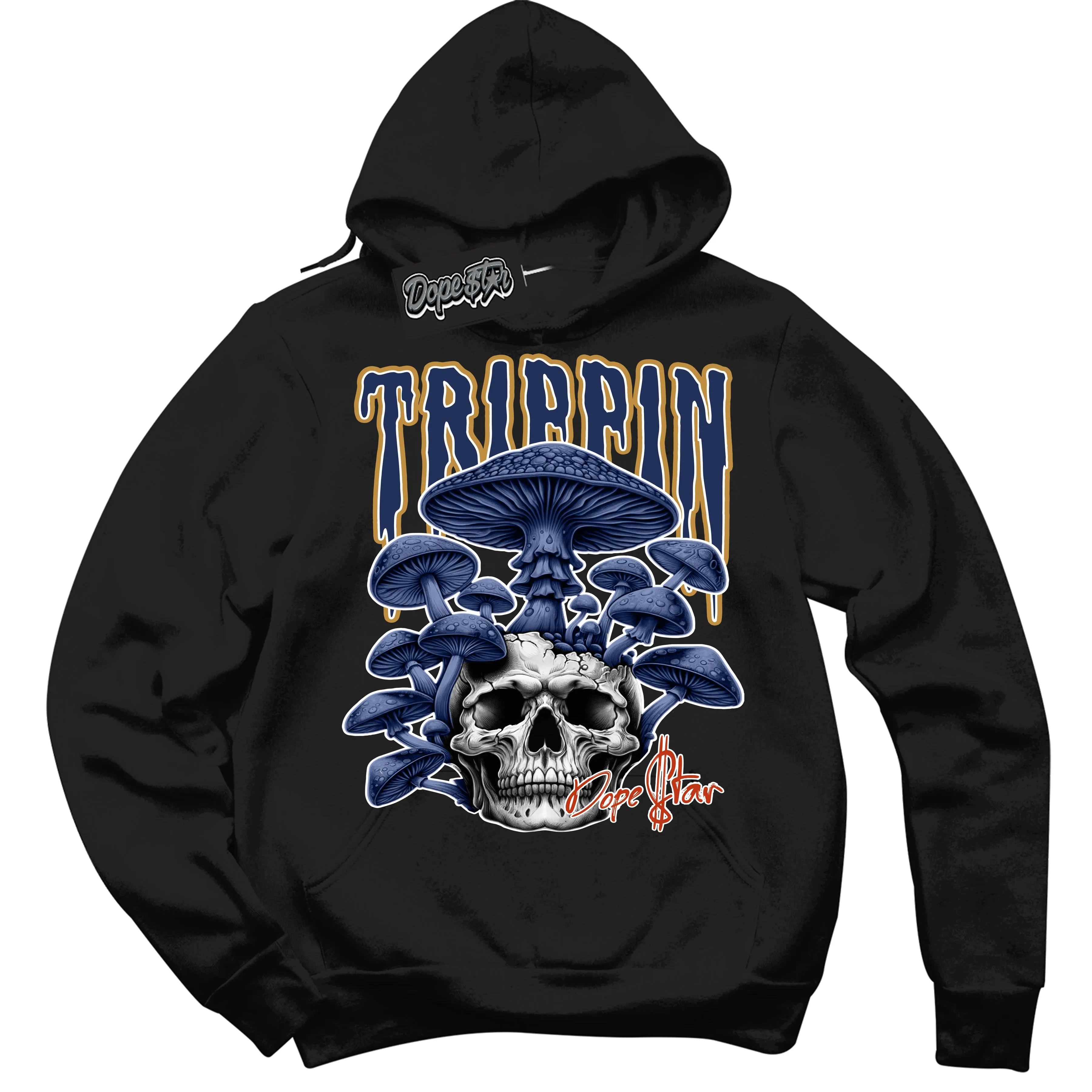 Orange Label Navy Gum Dunk Sneaker Hoodie Trippin Graphic