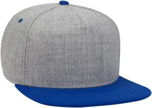 OTTO Square Flat Visor SNAP 5 Panel Pro Style Snapback Hat