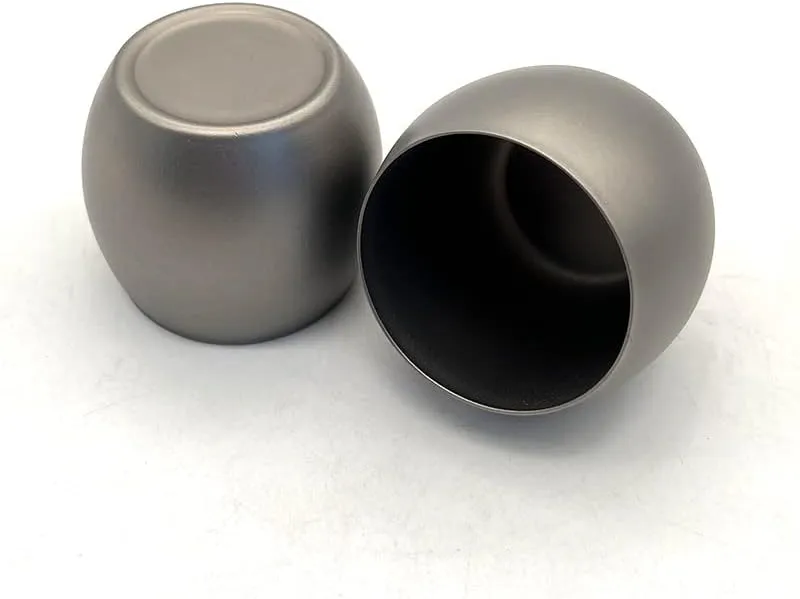 Outdoor Pure Titanium Wine Cup 100ML Lightweight Portable Kung Fu Tea Cup(3PCS)