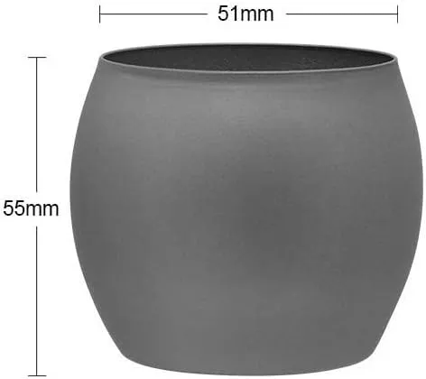 Outdoor Pure Titanium Wine Cup 100ML Lightweight Portable Kung Fu Tea Cup(3PCS)