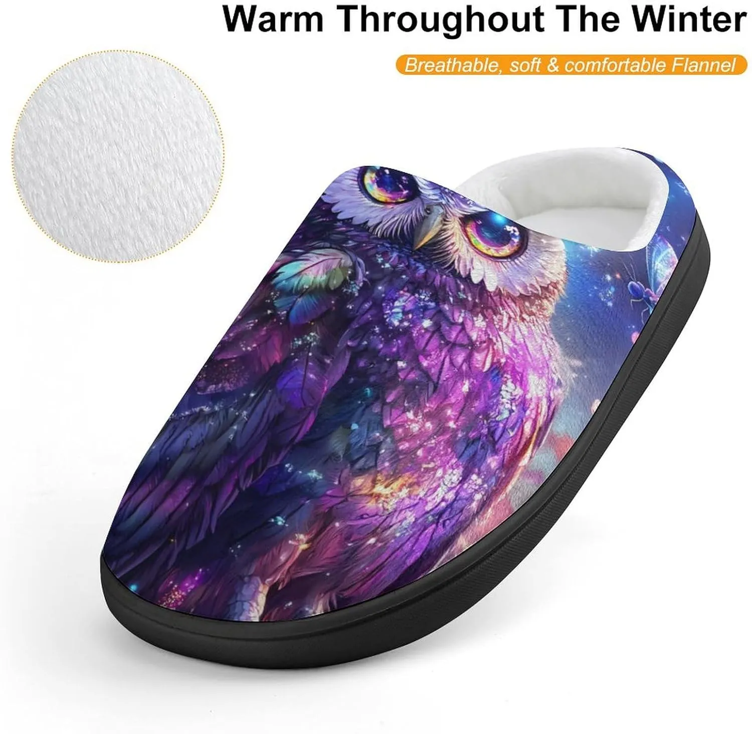 Owl Slippers Non-slip House Slippers Home Shoes Indoor Outdoor Slippers For Girls Boys