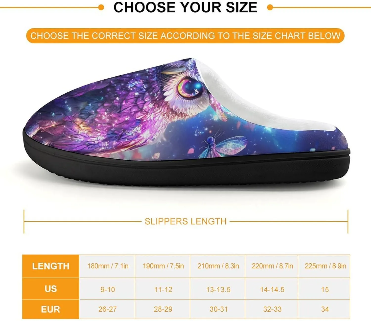 Owl Slippers Non-slip House Slippers Home Shoes Indoor Outdoor Slippers For Girls Boys