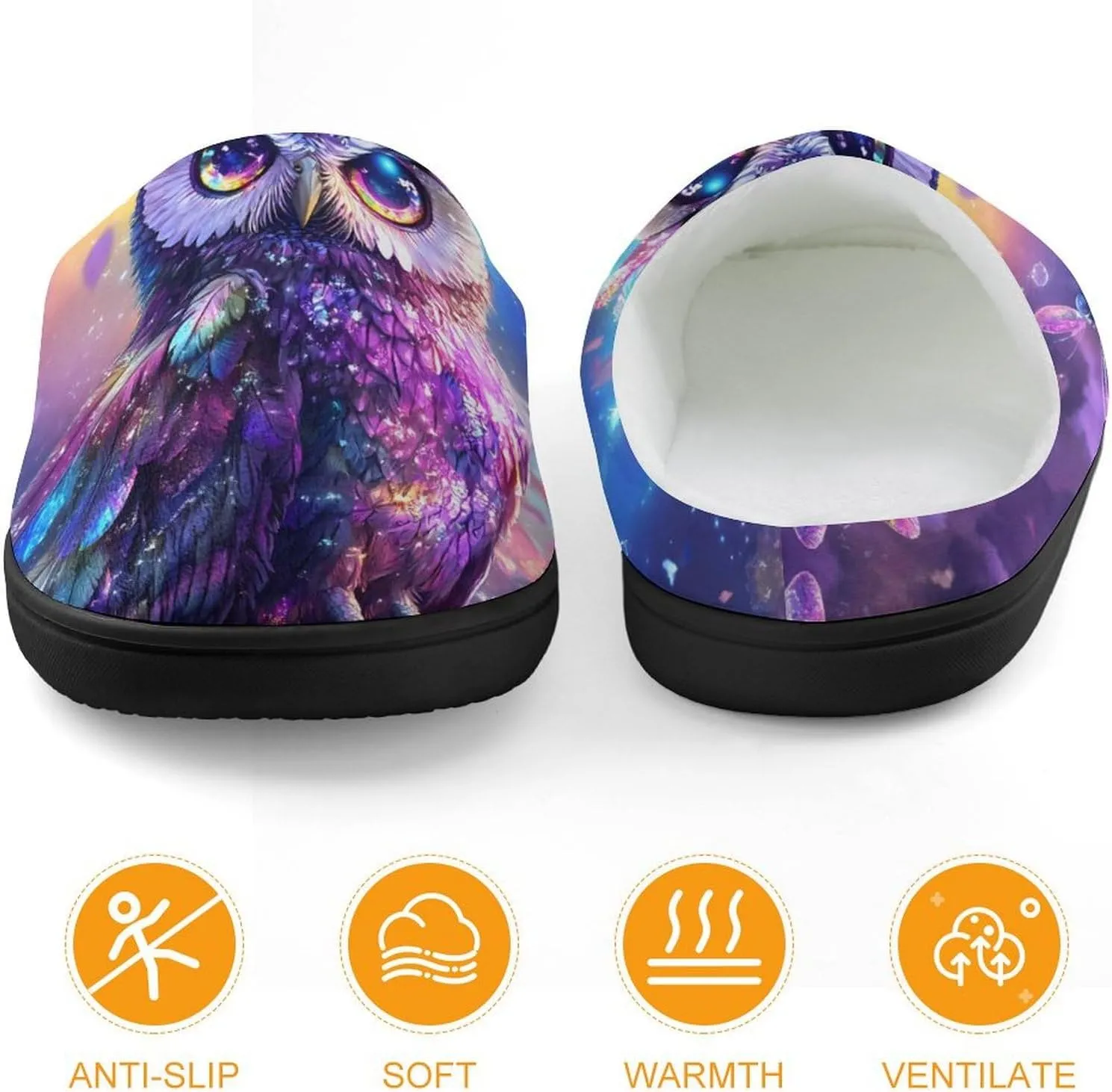 Owl Slippers Non-slip House Slippers Home Shoes Indoor Outdoor Slippers For Girls Boys
